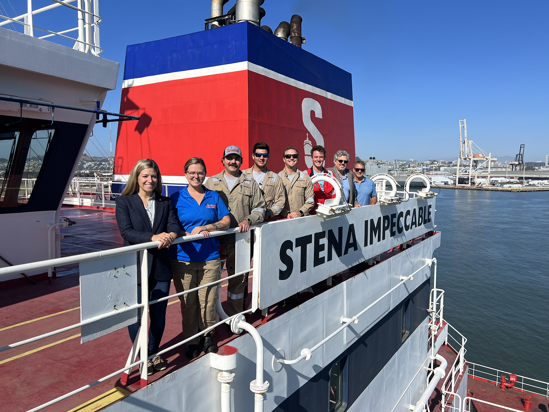 Photo: AMO aboard the <em>Stena Impeccable</em>